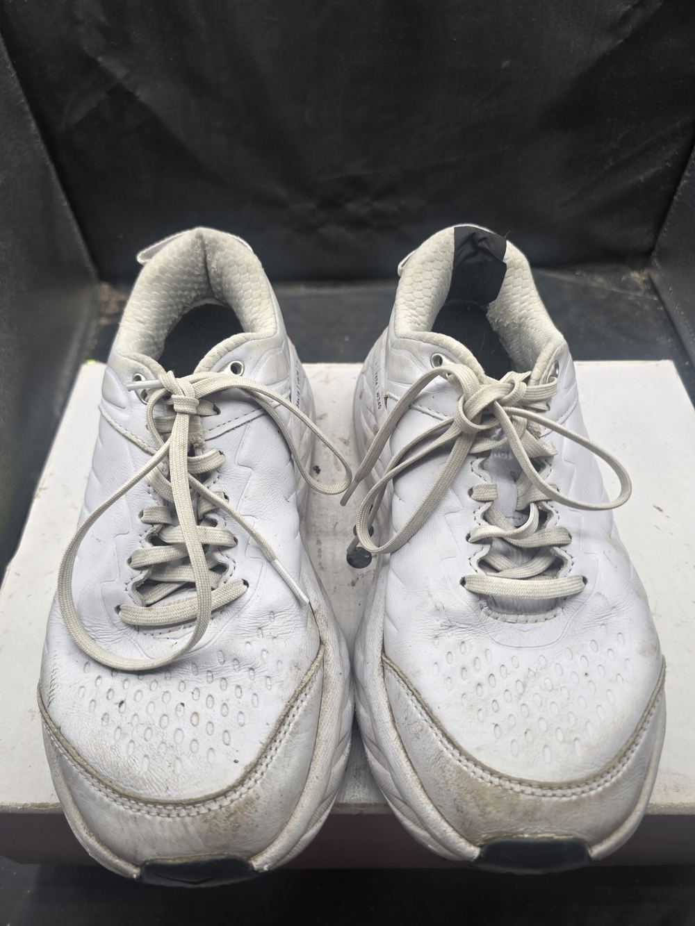 Hoka One One White and Black Women's Running Sneakers